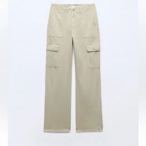 Zara Straight Leg Cargo Pants